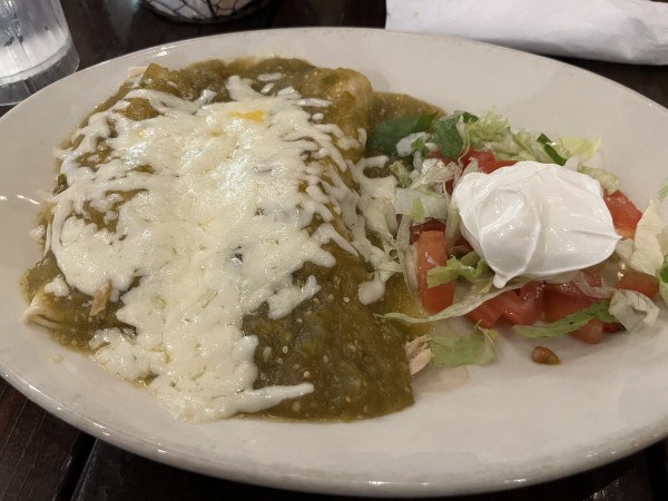 Chicken Tomatillo Enchiladas-Maudie's Hacienda-Austin