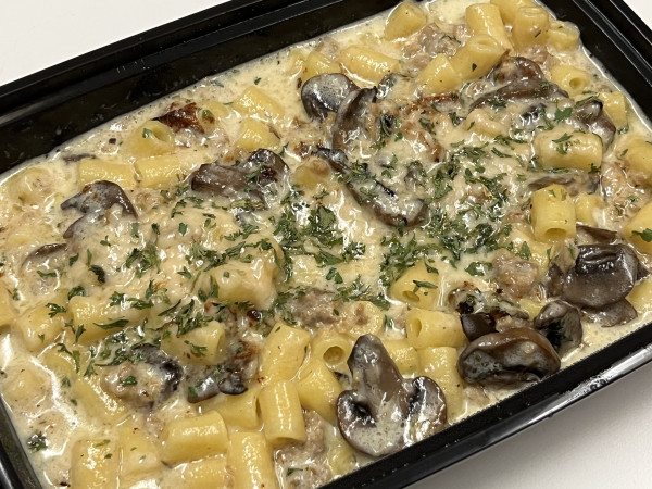 Macaroni Creamy Sausage & Mushrooms-ARTIPASTA Italian Food-Austin