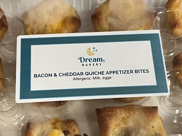 Appetizer Bites – Bacon & Cheddar Quiche-Dream Bakery-Austin