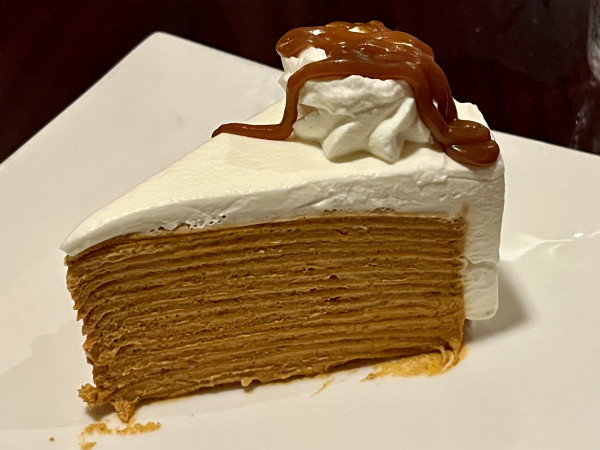 Thai Tea Crepe Cake-Ka-Prow Thai and Sushi Bistro-Austin