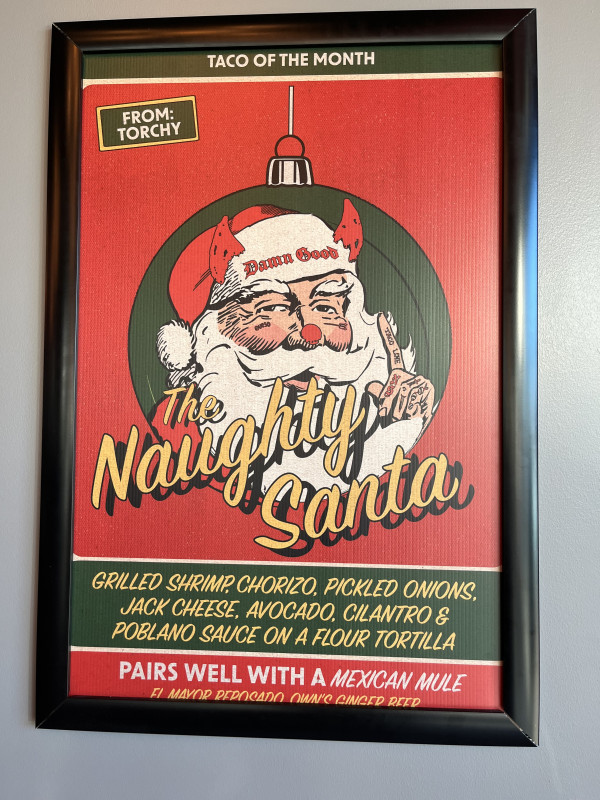 The Naughty Santa Taco-Torchy's Tacos-Austin