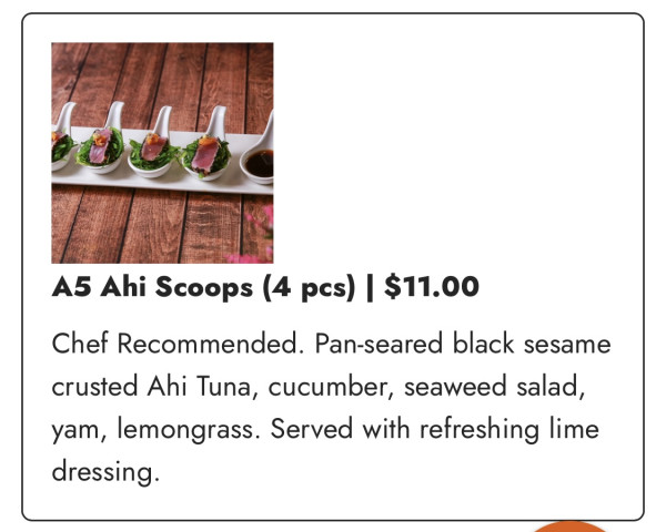 A5 Ahi Scoops (4 pcs)-Super Thai Cuisine-Austin