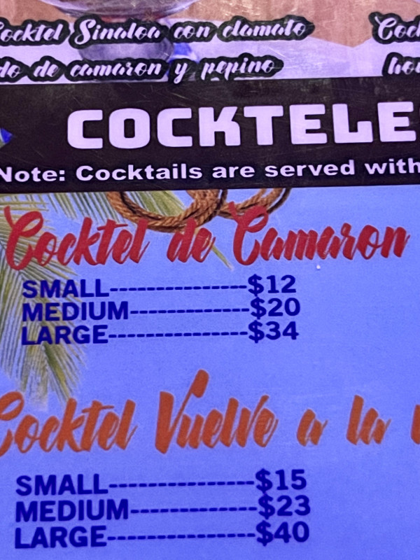 Cocktel de Camaron-Mariscos Tampico Karaoke Bar & Lounge-Austin