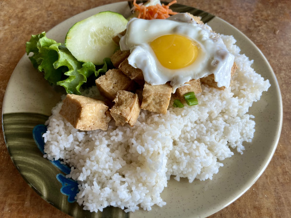 57A. Com Dau Hu Chien - fried tofu-Pho Saigon Noodle House-Austin