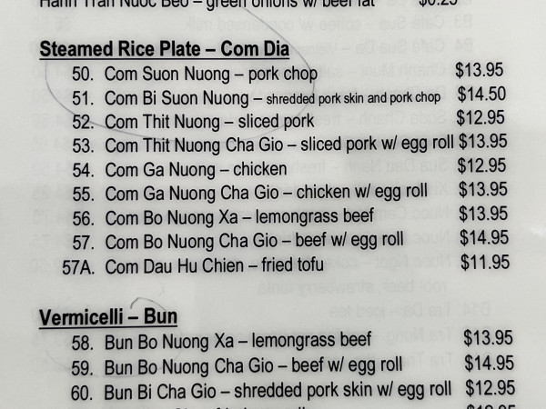 55. Com Ga Nuong Cha Gio - chicken w/ egg roll-Pho Saigon Noodle House-Austin