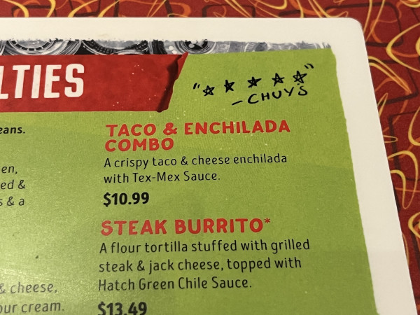 Taco & Enchilada Combo-Chuy's-Austin