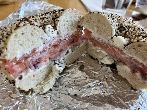 Classic Lox Smearwich-Rosen's Bagel Co.-Austin