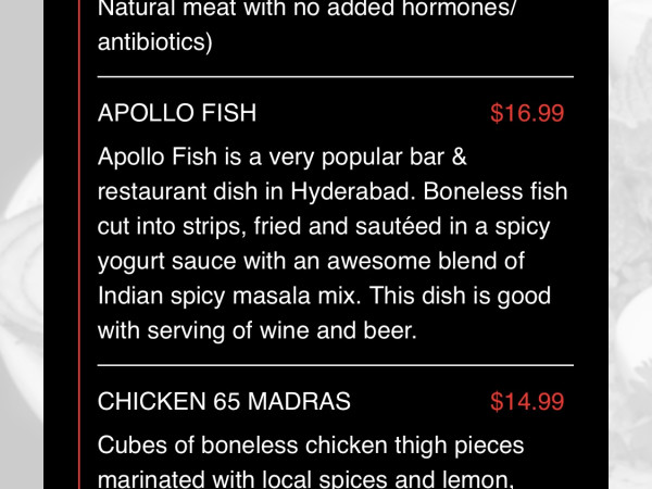 Apollo Fish-Rock 'N' Grill Authentic Indian Cuisine & Bar-Round Rock