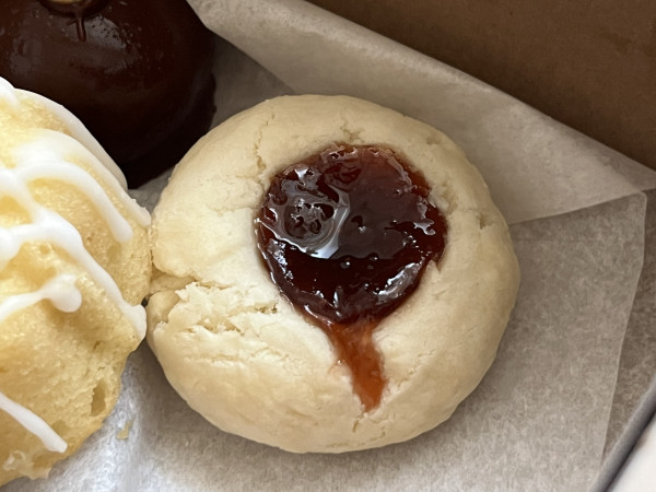 Strawberry Shortbread Thumbprint-Britt's Bakehouse: A Gluten-Free Bakery-Kirkwood