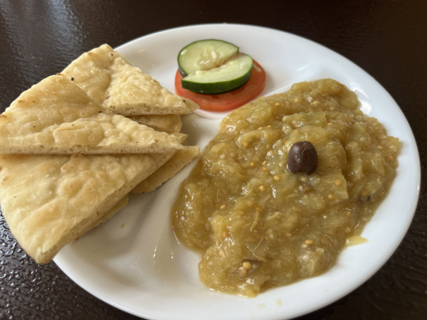 Baba Ganoush and Pita-Santorini Cafe-Austin