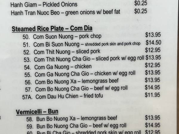 52. Com Thit Nuong - sliced pork-Pho Saigon Noodle House-Austin