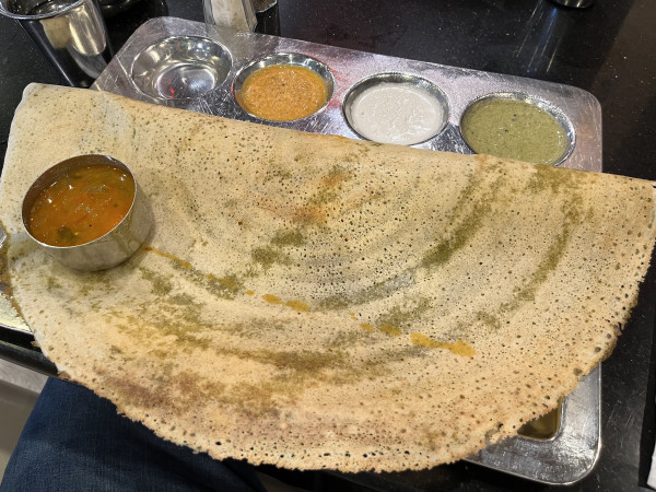 D4 Madurai Malli Dosa (w/ potato masala)-Sangam Chettinad Indian Cuisine-Austin