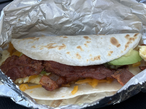 Breakfast Taco-Hat Creek Burger Company-Woodway