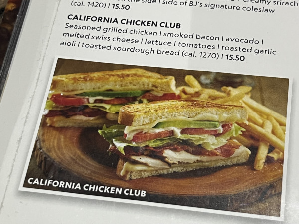 California Chicken Club-BJ's Restaurant & Brewhouse-Mesquite