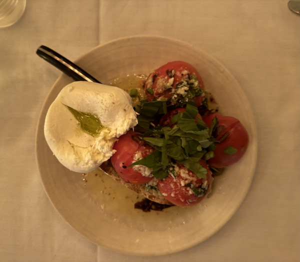 Wood Roasted Tomatoes and Burrata-Red Ash-Austin