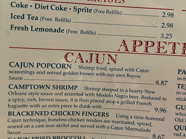 Cajun Popcorn-Border Cafe-Burlington