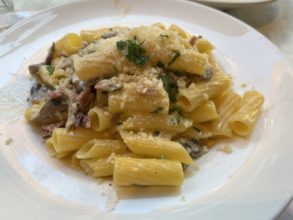 Rigatoni Funghi e Speck-Senza Gluten-New York