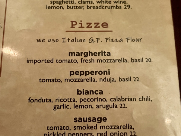 Gluten Free Margherita Pizza-Nizza-New York