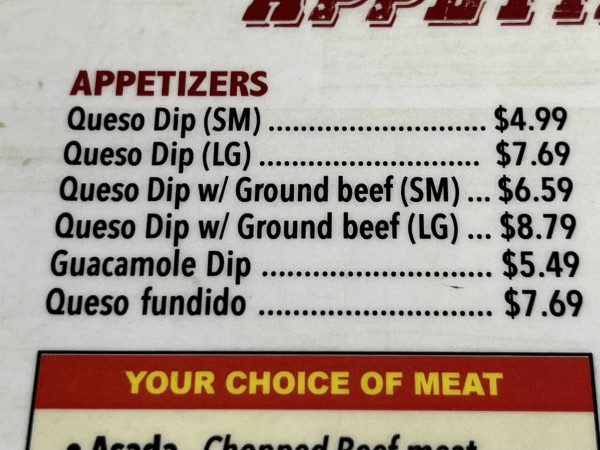 Queso Dip w/ Ground Beef (SM)-La Hacienda De Jalisco-Llano