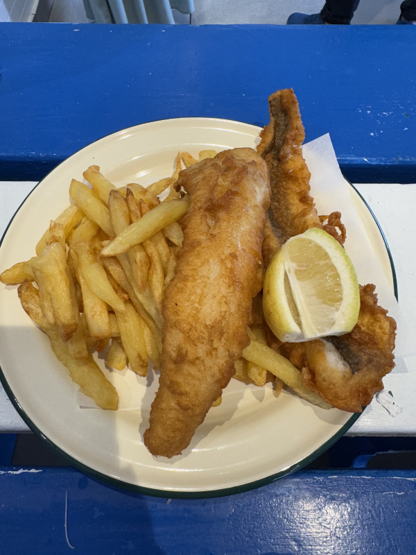 Hake and Chips (like Cod and French fries)-Lucky Fish & Chips Kalk Bay-NotFound