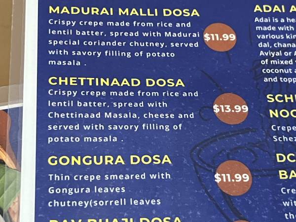 Chettinaad Dosa-Desilicious Cafe - Indian Pure Vegetarian/ Vegan Restaurant-Austin