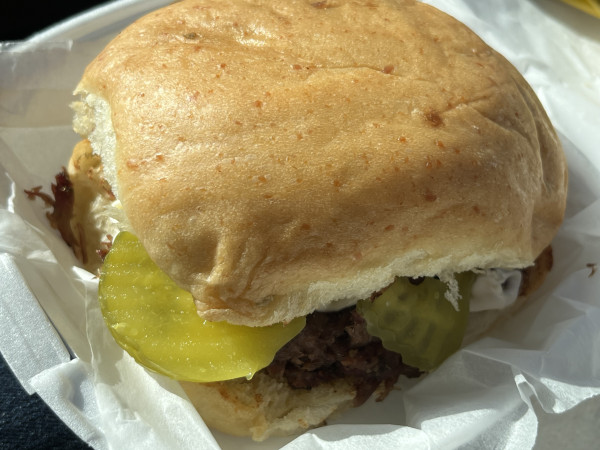 Chopped Brisket Sandwich-Cooper's Old Time Pit Bar-B-Que-Llano