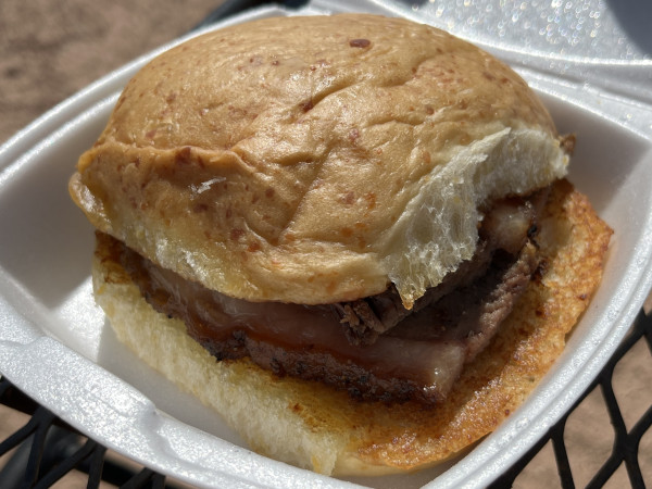 Brisket Sandwich-Cooper's Old Time Pit Bar-B-Que-Llano