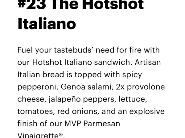 #23 The Hotshot Italiano-Subway-Austin