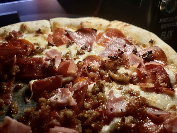 Five Meats Pizza-Flix Brewhouse Round Rock-Round Rock